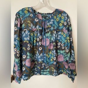 J.Crew x Abigail Borg Lightweight Peasant Blouse XL